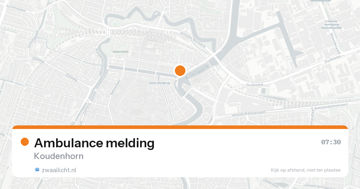 Ambulance melding — 23 mrt 2026