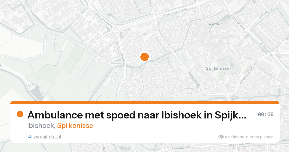 Ambulance met spoed naar Ibishoek in Spijkenisse — 7 feb 2026