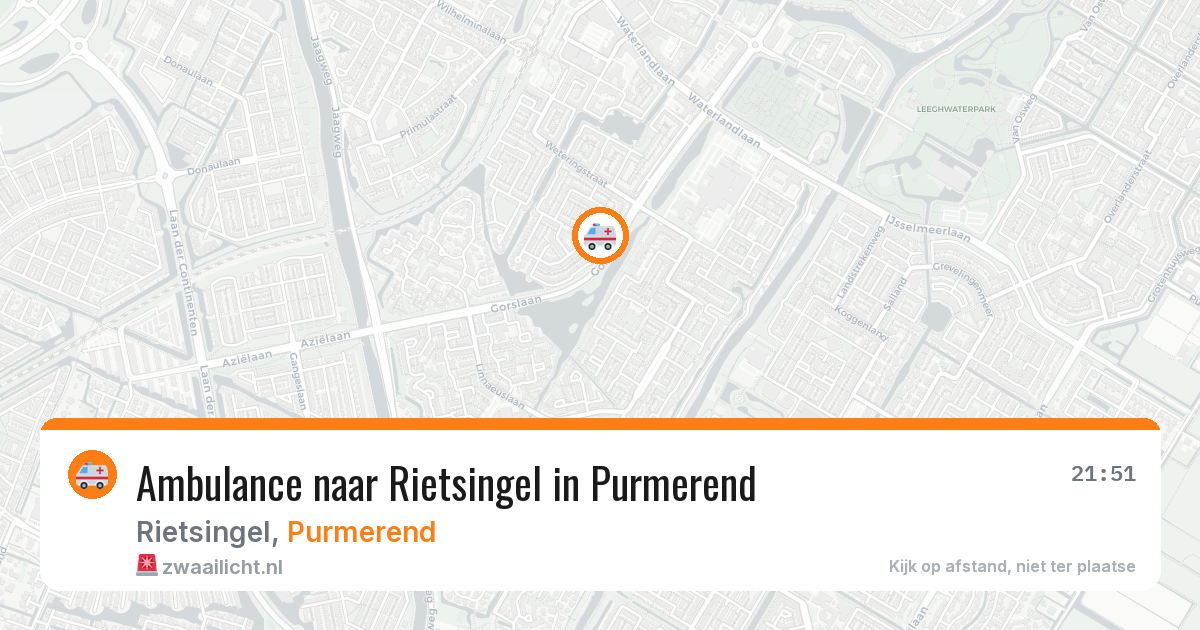 Ambulance naar Rietsingel in Purmerend — 12 aug 2026