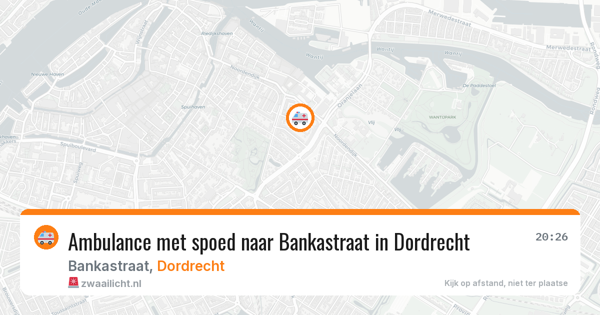 Ambulance met spoed naar Bankastraat in Dordrecht — 1 feb 2026