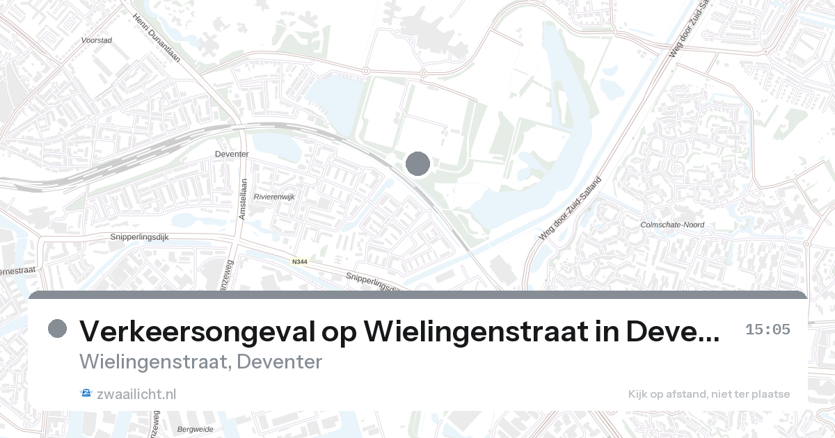 Verkeersongeval op Wielingenstraat in Deventer — 28 aug 2026