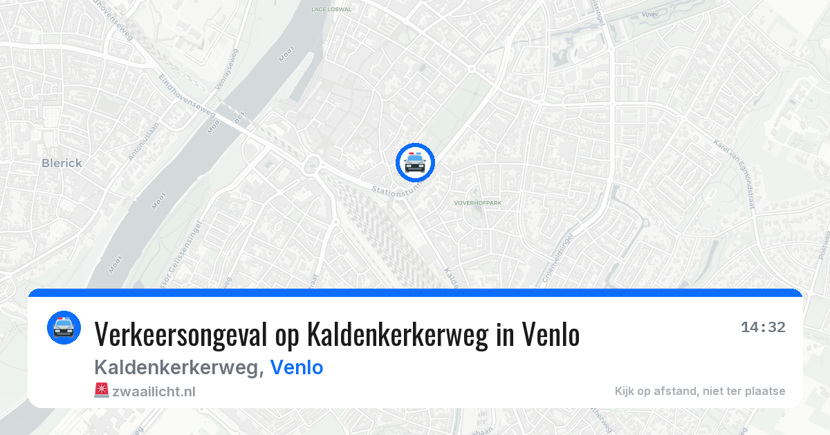 Verkeersongeval op Kaldenkerkerweg in Venlo — 4 apr 2026