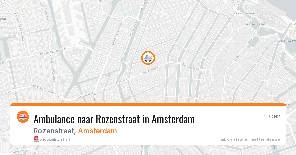 Ambulance naar Rozenstraat in Amsterdam — 23 jul 2026