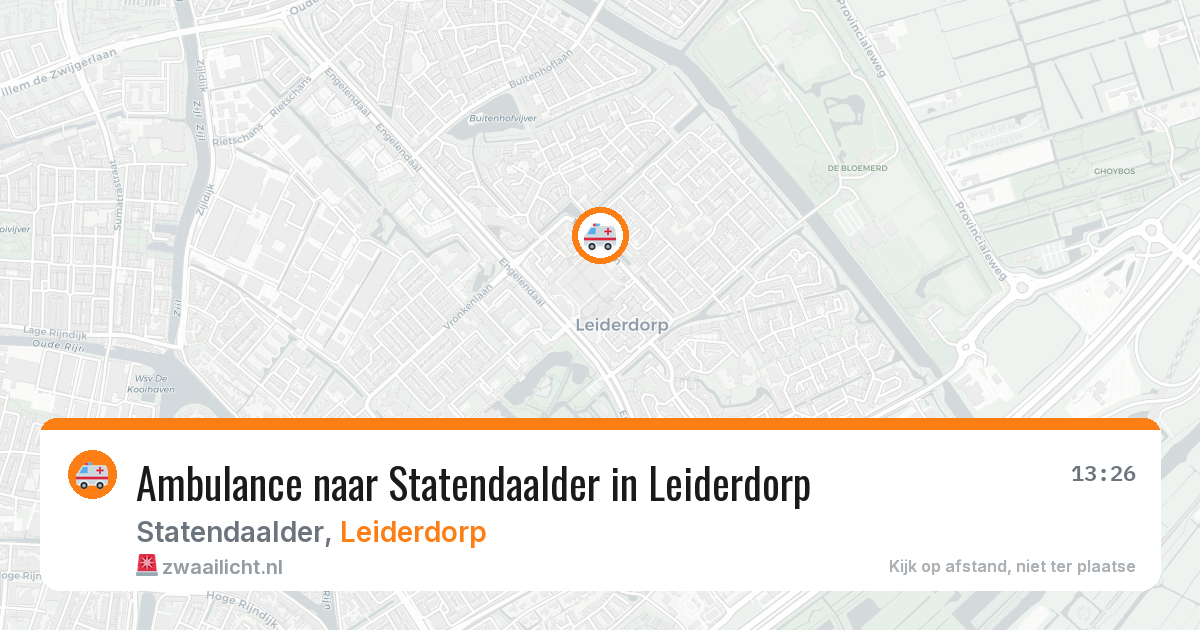 Ambulance naar Statendaalder in Leiderdorp — 28 jun 2026