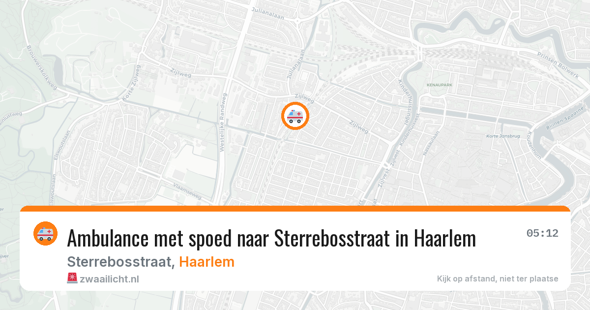 Ambulance met spoed naar Sterrebosstraat in Haarlem — 28 jun 2026