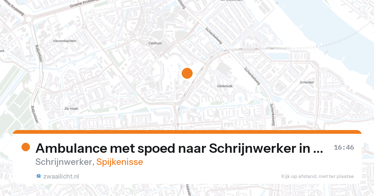 Ambulance met spoed naar Schrijnwerker in Spijkenisse — 13 jun 2026