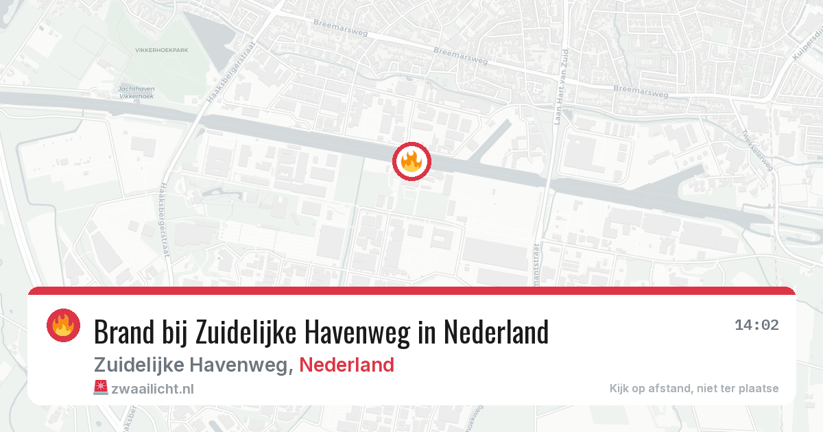 Brand bij Zuidelijke Havenweg in Nederland — 16 jul 2026