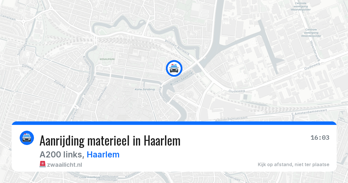 Aanrijding materieel in Haarlem — 9 apr 2026