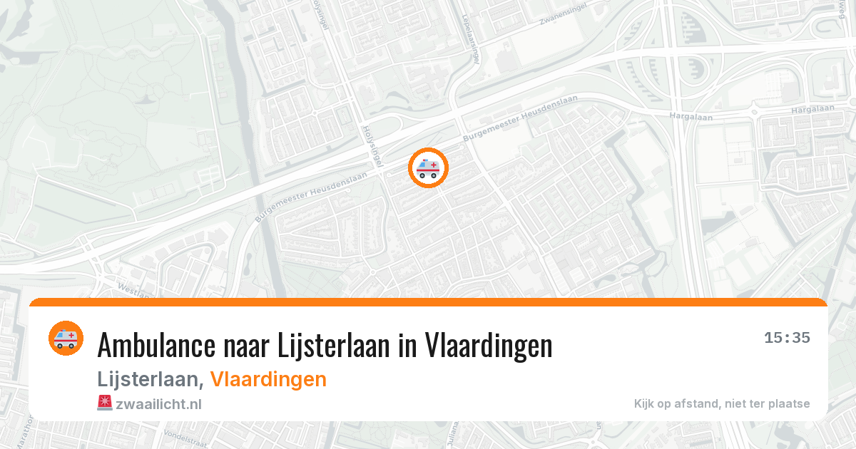 Ambulance naar Lijsterlaan in Vlaardingen — 7 jul 2026