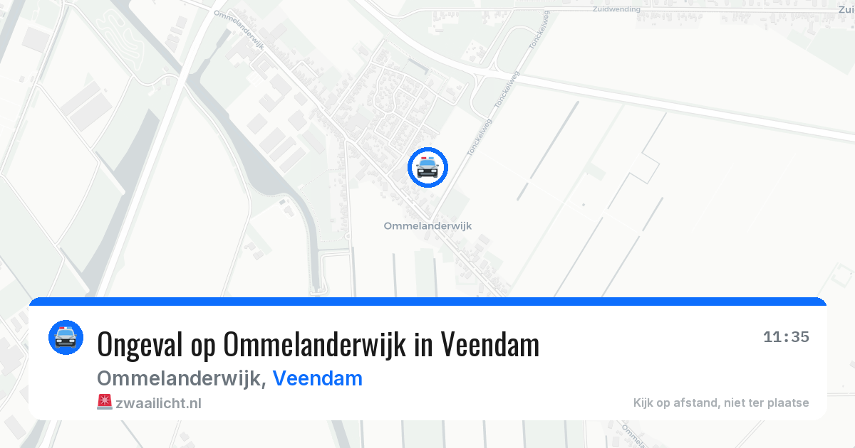 Ongeval op Ommelanderwijk in Veendam — 18 jun 2026