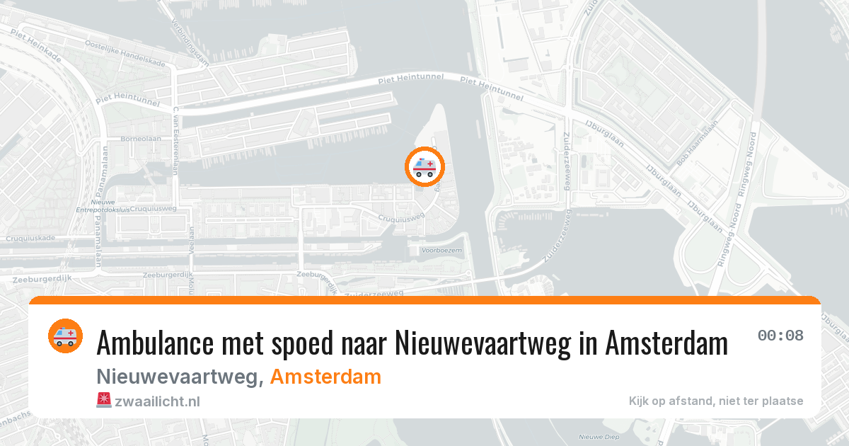 Ambulance met spoed naar Nieuwevaartweg in Amsterdam — 28 jan 2026