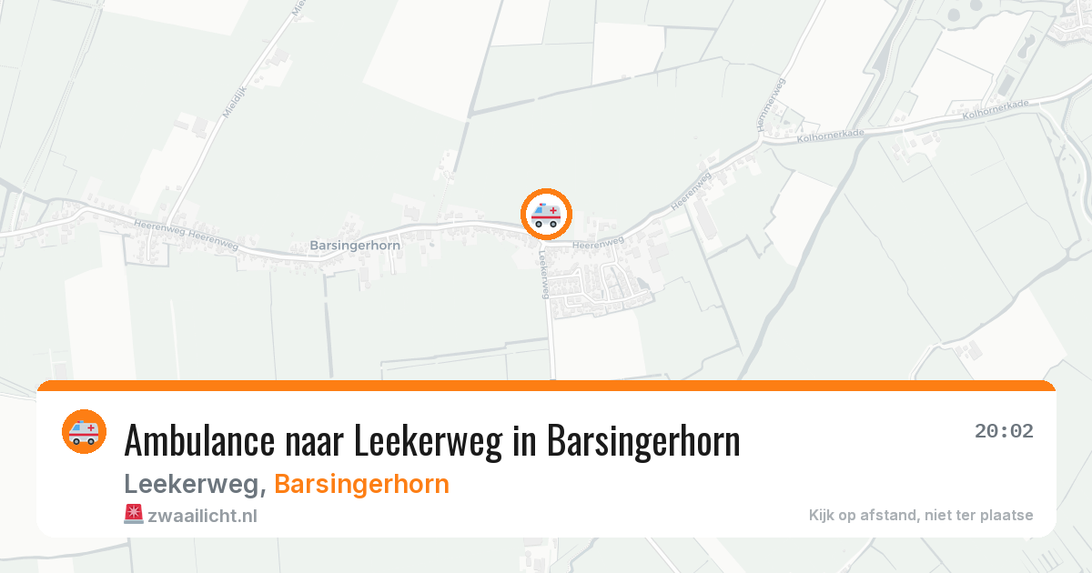 Ambulance naar Leekerweg in Barsingerhorn — 30 mei 2026
