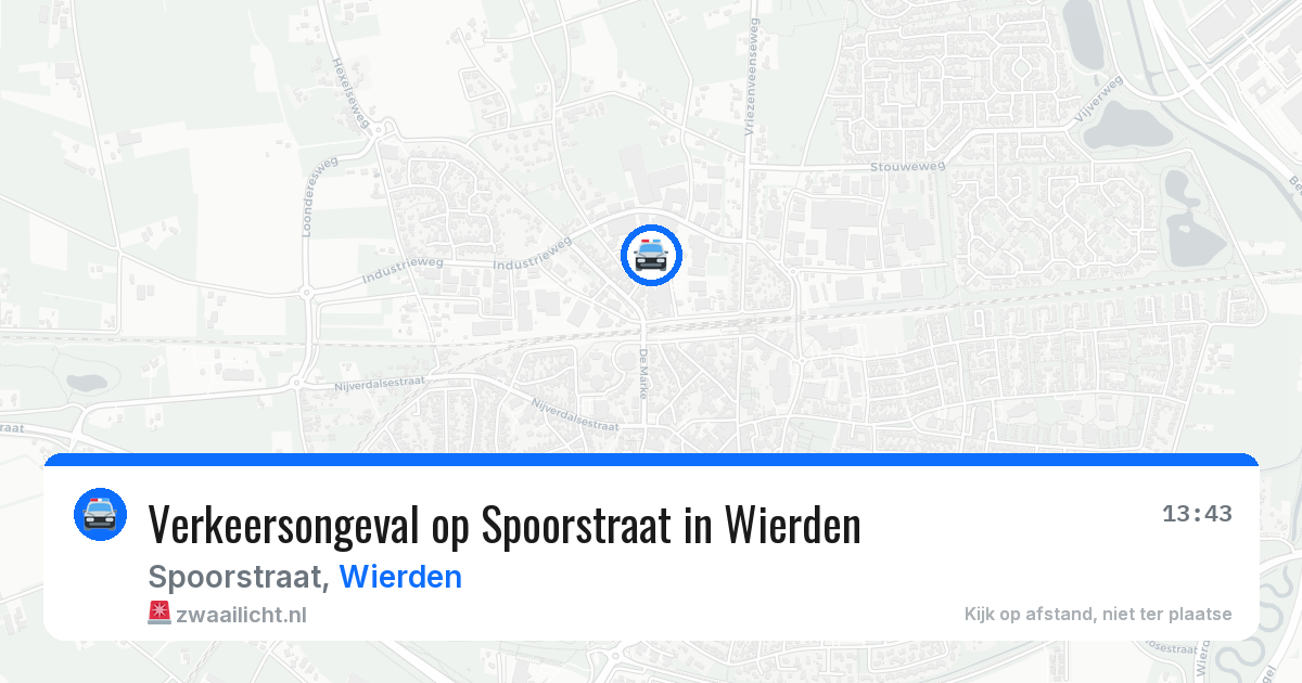 Verkeersongeval op Spoorstraat in Wierden — 23 jun 2026