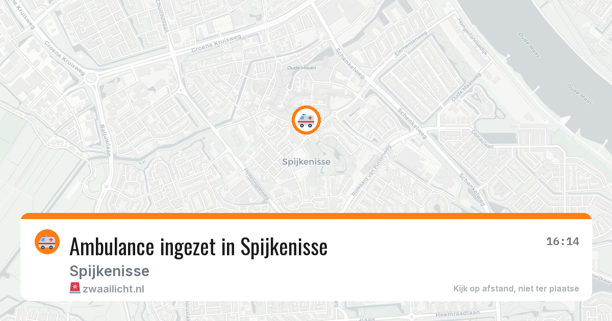 Ambulance ingezet in Spijkenisse — 28 mei 2026 | 🚨 Zwaailicht.nl