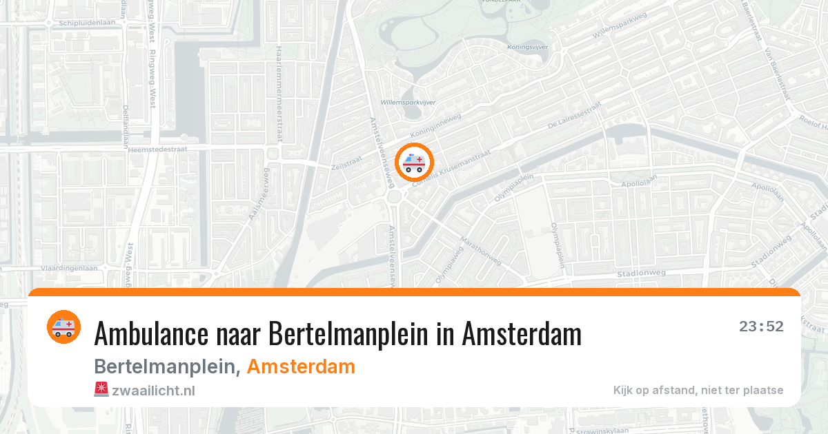 Ambulance naar Bertelmanplein in Amsterdam — 17 mrt 2026