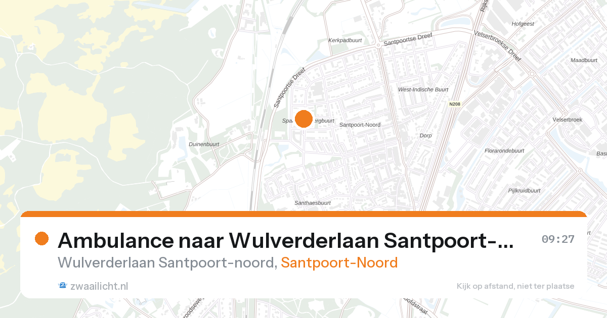 Ambulance naar Wulverderlaan Santpoort-noord in Santpoort-Noord — 14 jun 2026