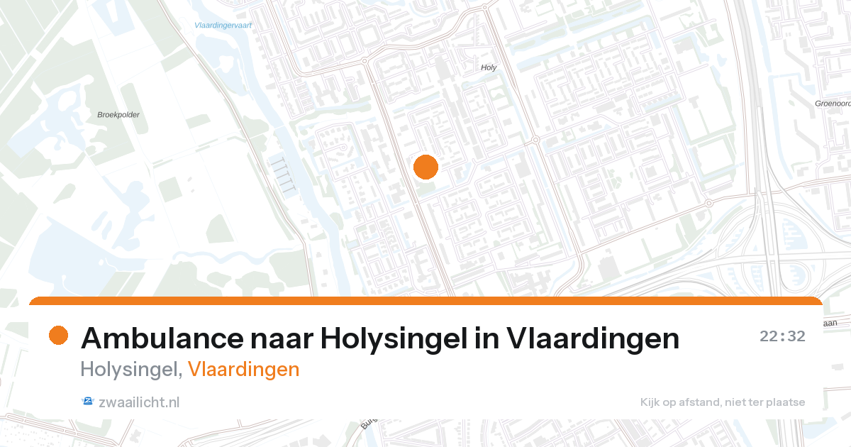 Ambulance naar Holysingel in Vlaardingen — 27 aug 2026