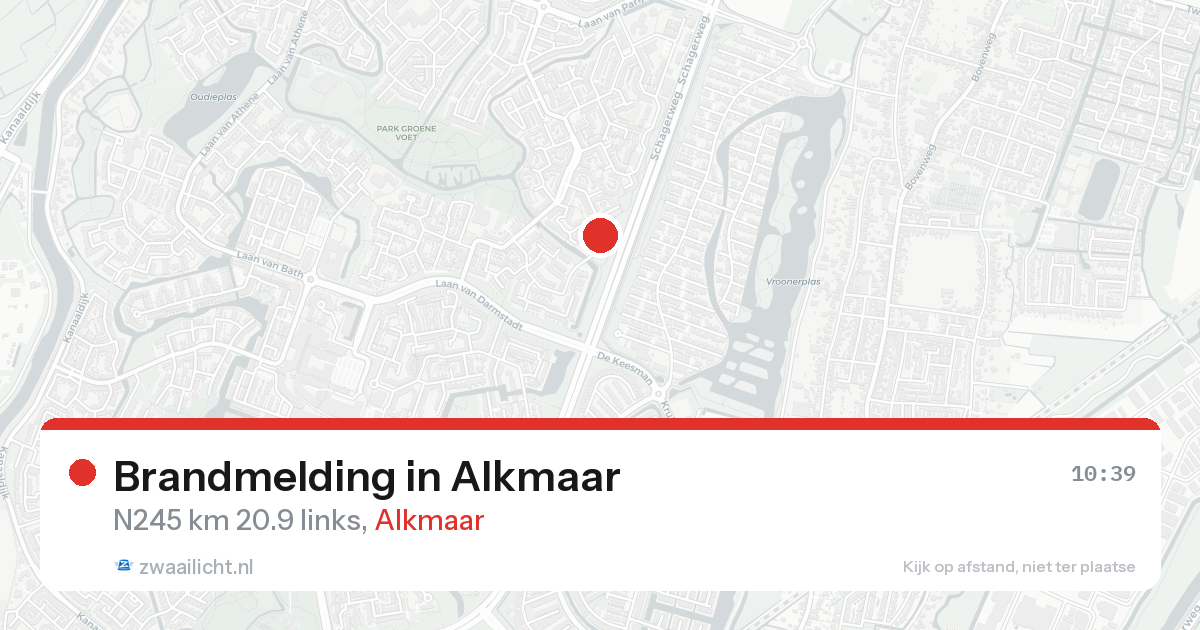 Brandmelding in Alkmaar — 16 aug 2026