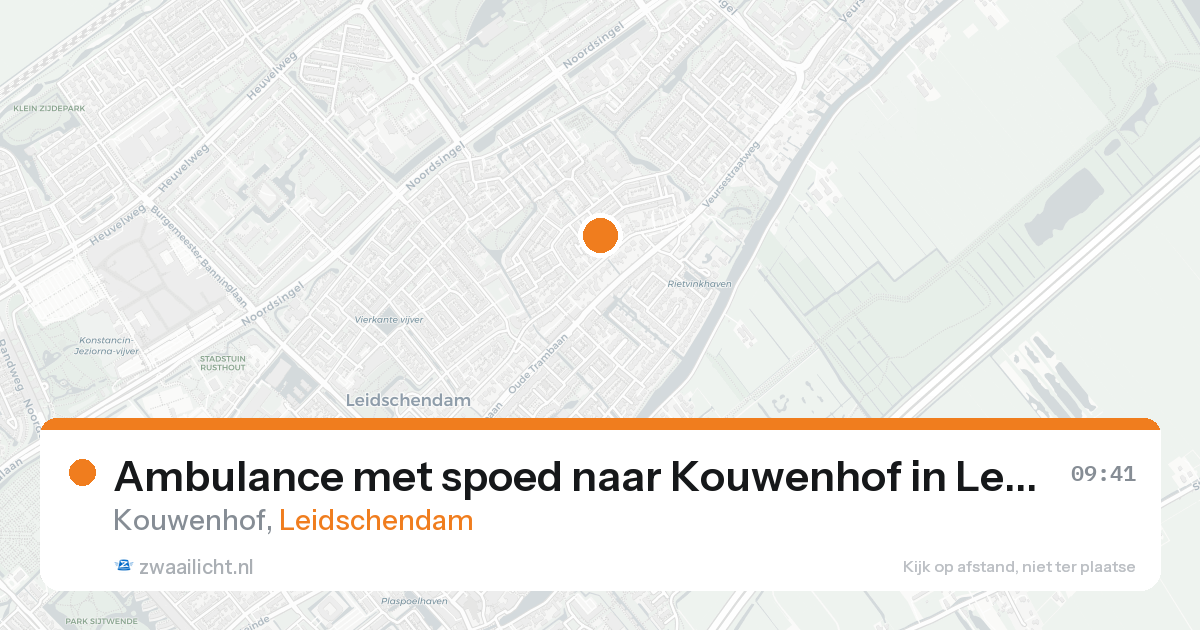 Ambulance met spoed naar Kouwenhof in Leidschendam — 22 aug 2026