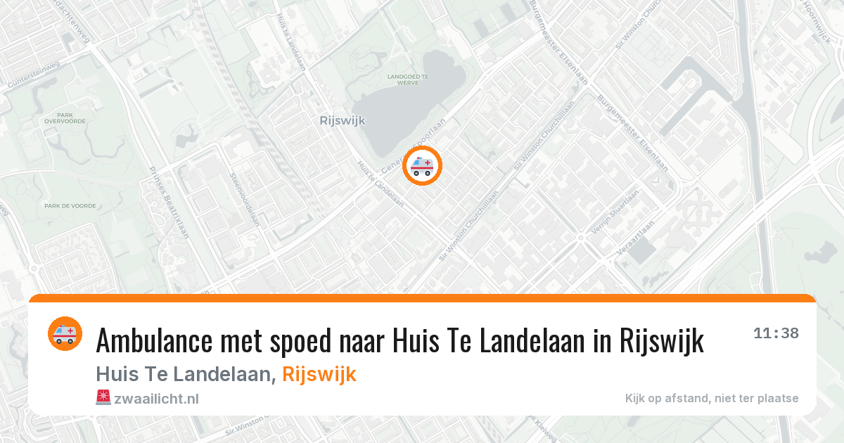 Ambulance met spoed naar Huis Te Landelaan in Rijswijk — 16 jul 2026