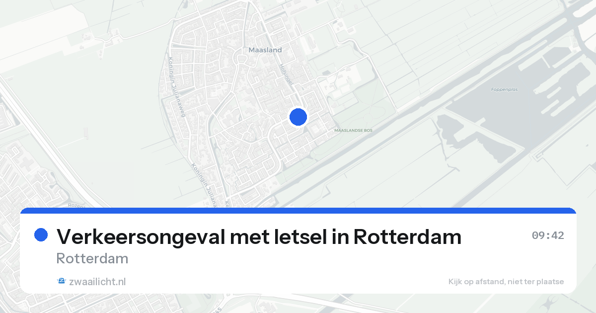 Verkeersongeval met letsel in Rotterdam — 17 aug 2026