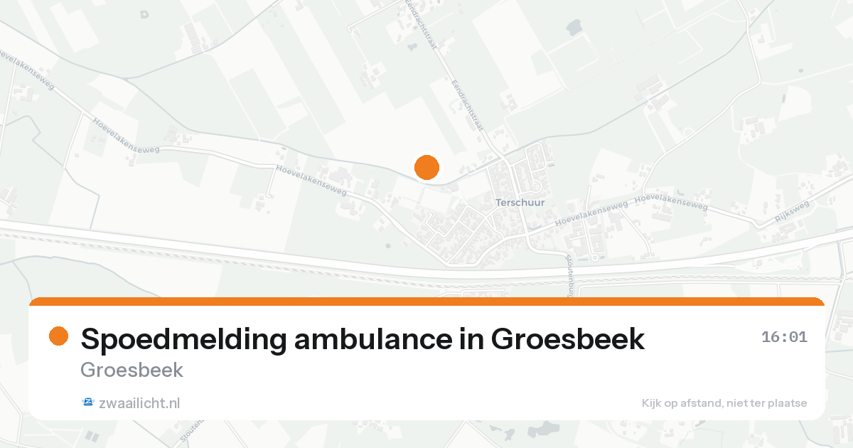 Spoedmelding ambulance in Groesbeek — 30 jan 2026