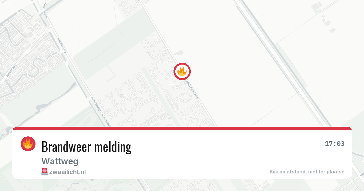 Brandweer melding — 28 jun 2026