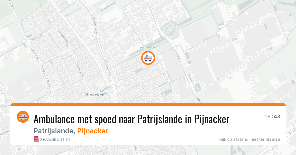 Ambulance met spoed naar Patrijslande in Pijnacker — 18 apr 2026