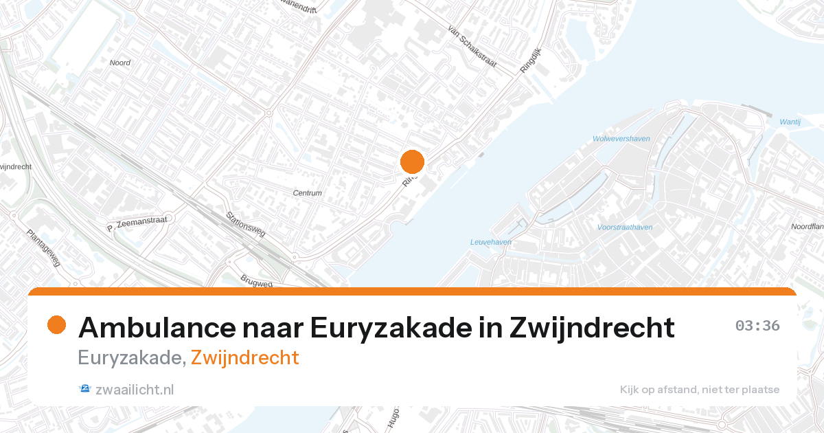 Ambulance naar Euryzakade in Zwijndrecht — 27 aug 2026