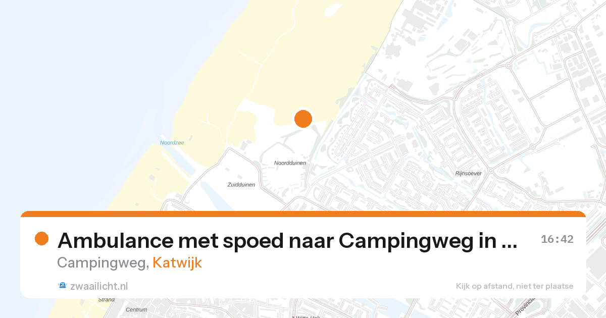 Ambulance met spoed naar Campingweg in Katwijk — 14 apr 2026
