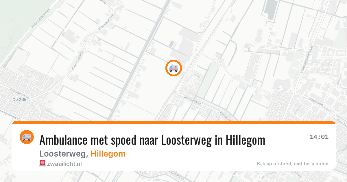 Ambulance met spoed naar Loosterweg in Hillegom — 27 jan 2026