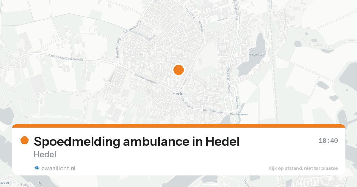 Spoedmelding ambulance in Hedel — 7 feb 2026