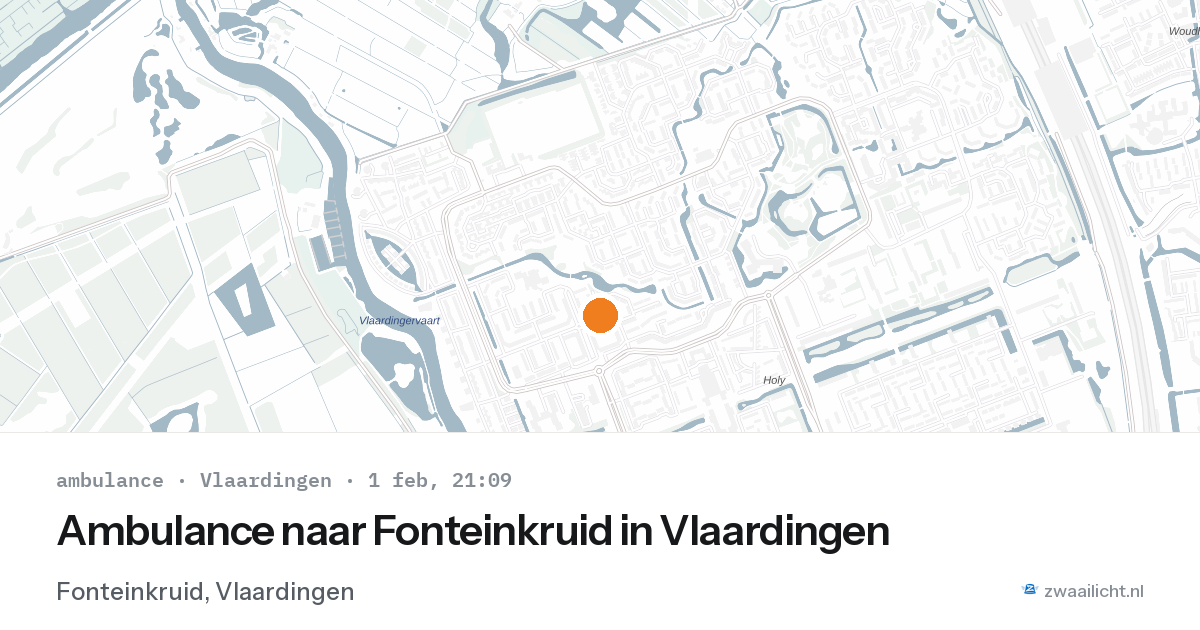 Ambulance naar Fonteinkruid in Vlaardingen — 1 feb 2026