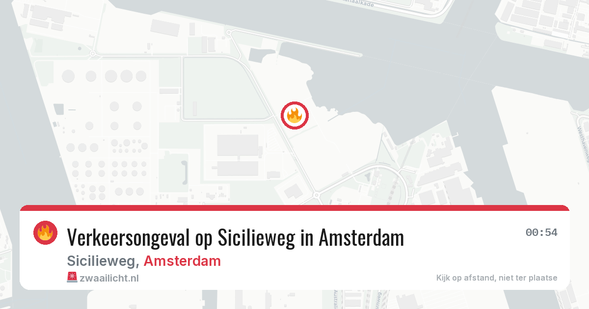 Verkeersongeval op Sicilieweg in Amsterdam — 7 mrt 2026