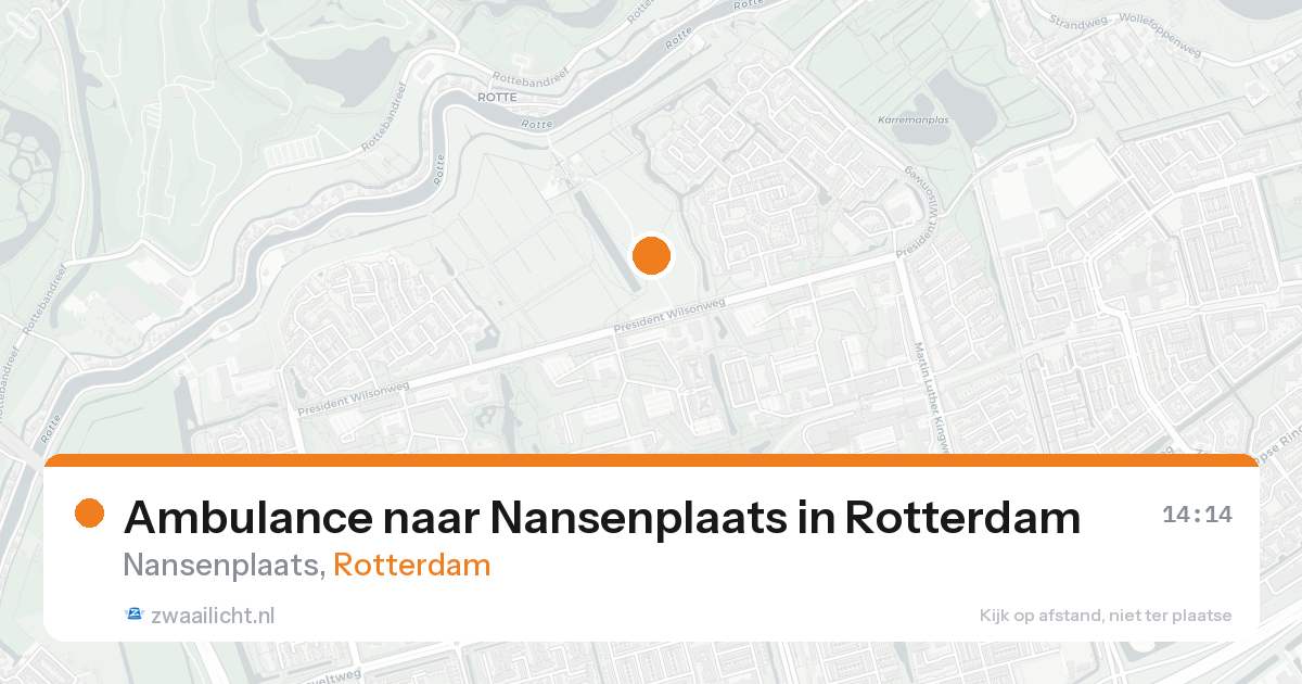 Ambulance naar Nansenplaats in Rotterdam — 24 aug 2026