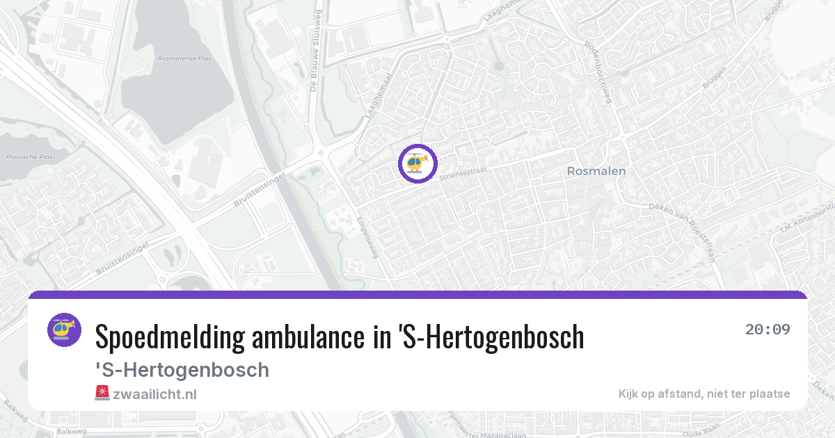 Spoedmelding ambulance in 'S-Hertogenbosch — 13 aug 2026