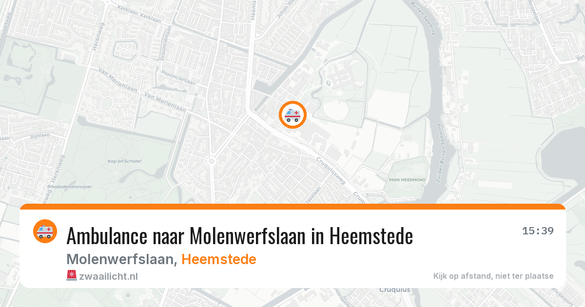 Ambulance naar Molenwerfslaan in Heemstede — 24 jul 2026