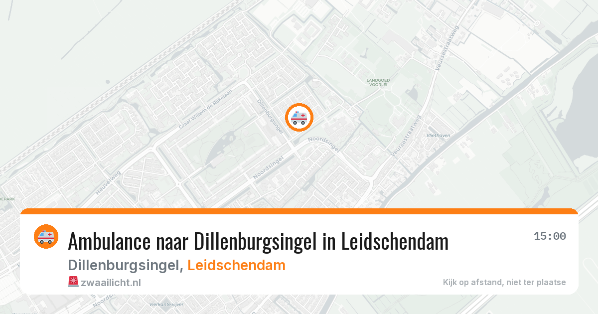 Ambulance naar Dillenburgsingel in Leidschendam — 6 aug 2026