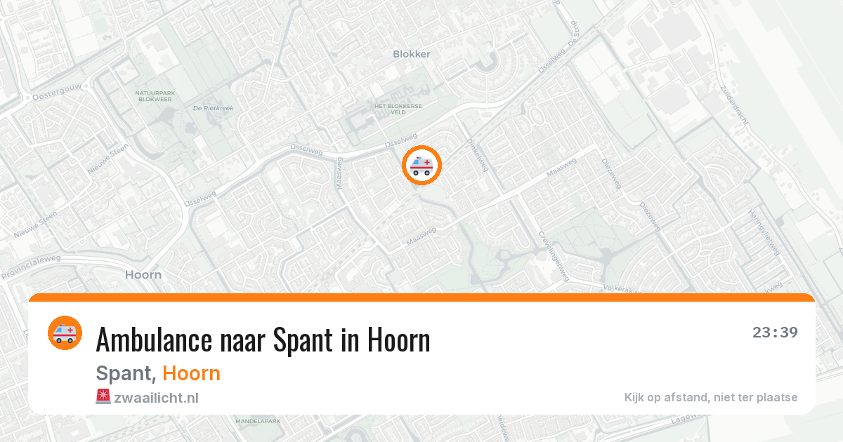 Ambulance naar Spant in Hoorn — 7 mrt 2026