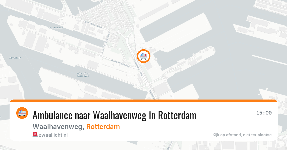Ambulance naar Waalhavenweg in Rotterdam — 27 jul 2026