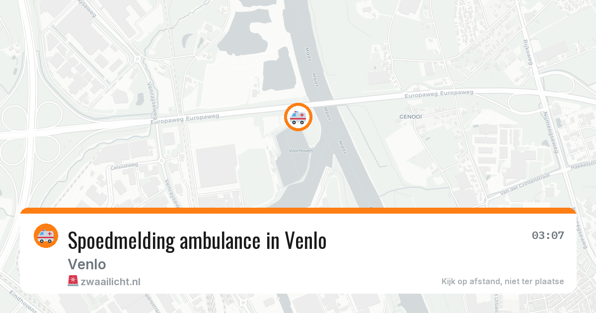 Spoedmelding ambulance in Venlo — 29 jun 2026