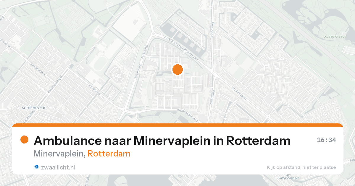 Ambulance naar Minervaplein in Rotterdam — 18 aug 2026
