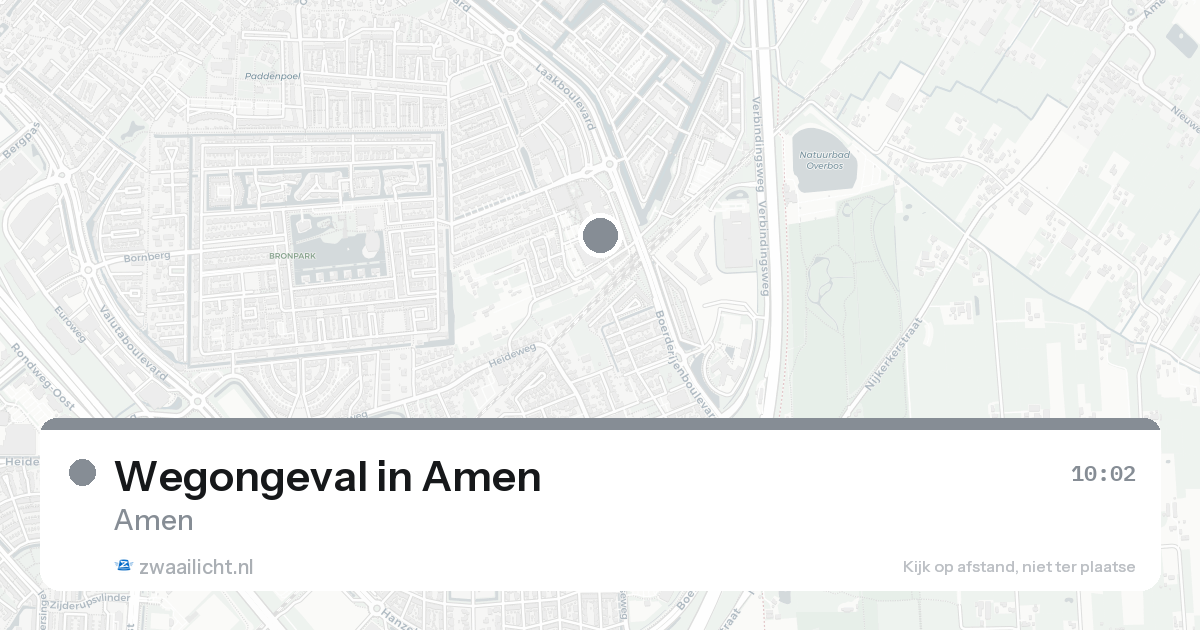 Wegongeval in Amen — 31 jan 2026