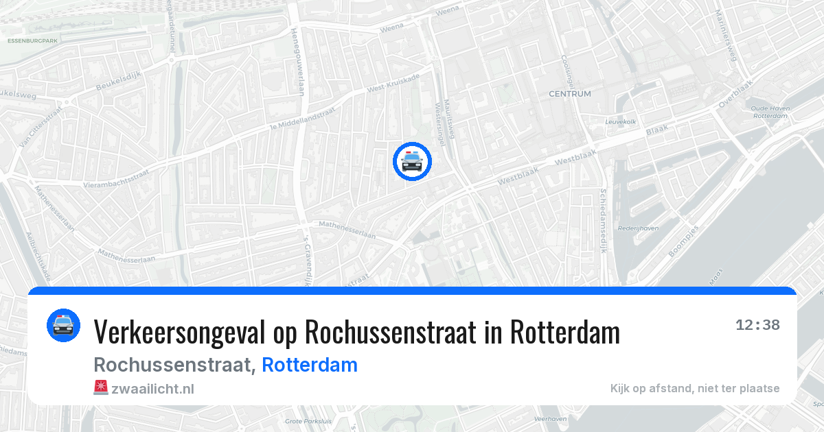 Verkeersongeval op Rochussenstraat in Rotterdam — 8 feb 2026
