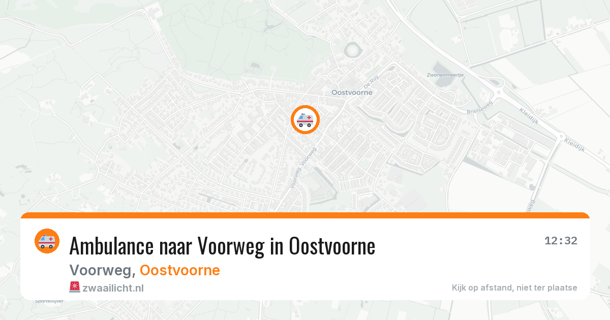 Ambulance naar Voorweg in Oostvoorne — 14 aug 2026