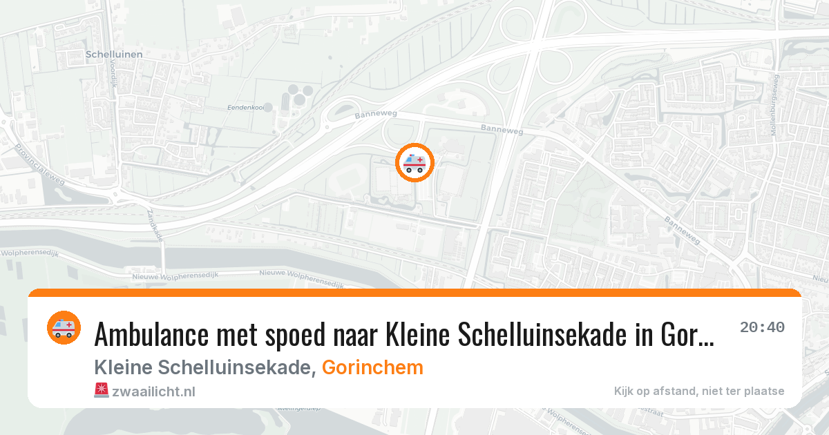 Ambulance met spoed naar Kleine Schelluinsekade in Gorinchem — 23 jun 2026