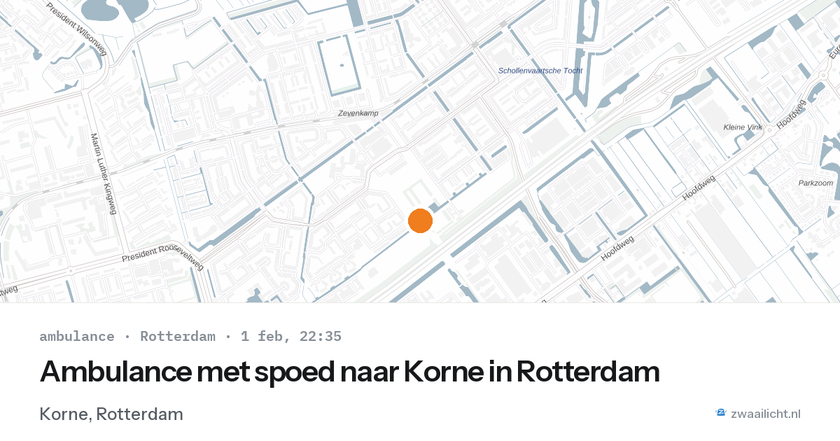 Ambulance met spoed naar Korne in Rotterdam — 1 feb 2026