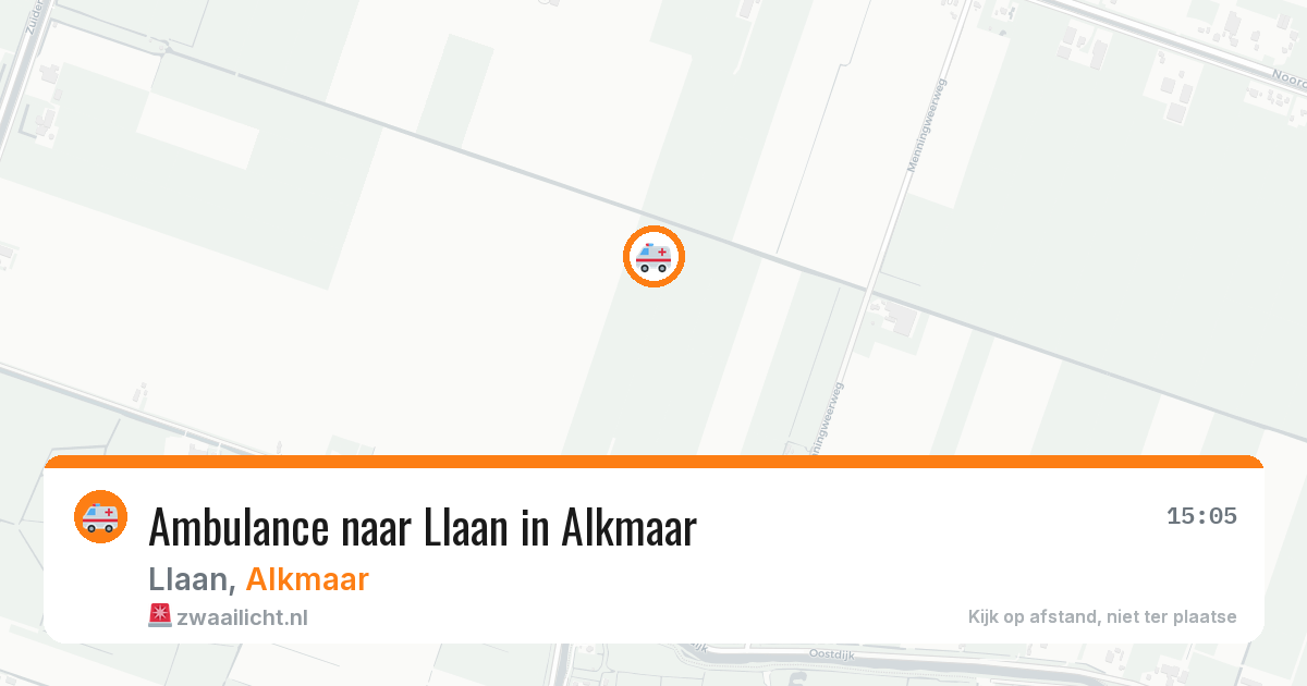 Ambulance naar Llaan in Alkmaar — 2 mei 2026