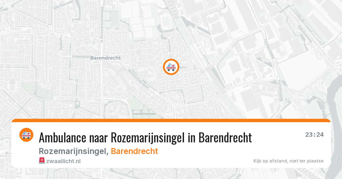 Ambulance naar Rozemarijnsingel in Barendrecht — 8 jul 2026