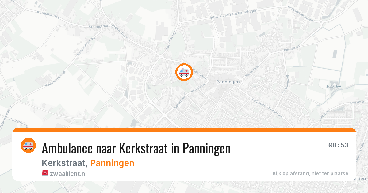 Ambulance naar Kerkstraat in Panningen — 24 jun 2026